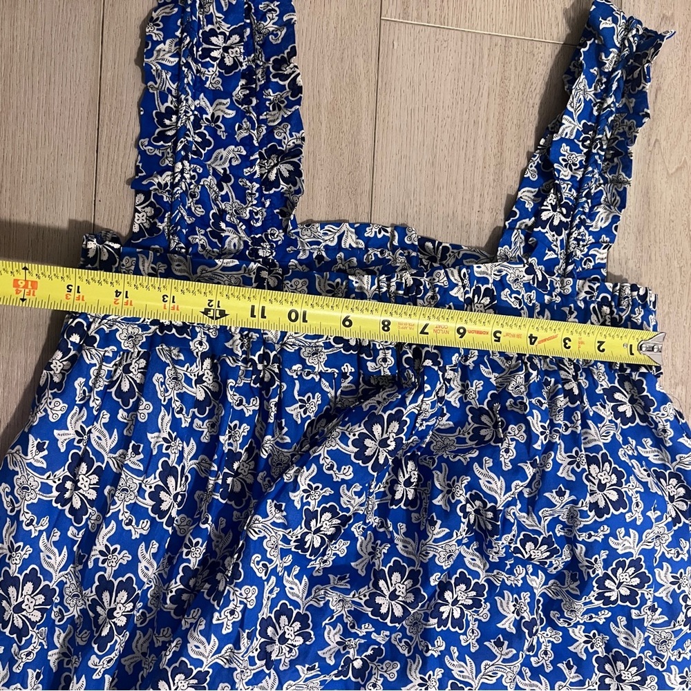 J. Crew Blue Floral Midi Dress - Picture 12 of 16